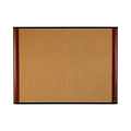 3M Cork Bulletin Board, 48x36, Alum Frame w/Mahogany Wood Grained Finish C4836MY